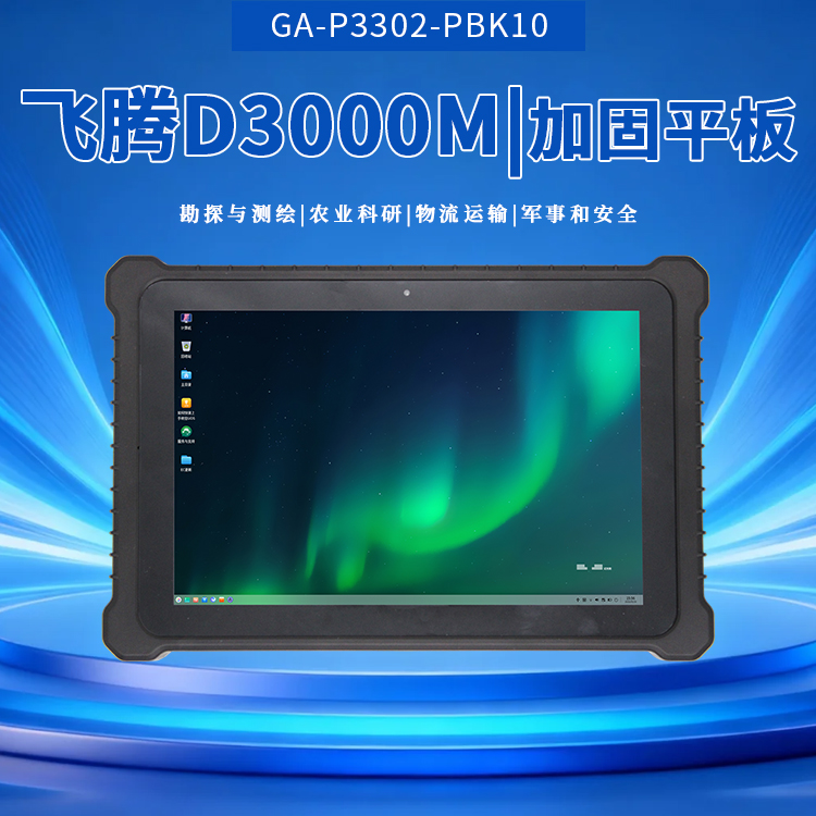 飛騰D3000M加固平板P3302-PBK10(圖1)